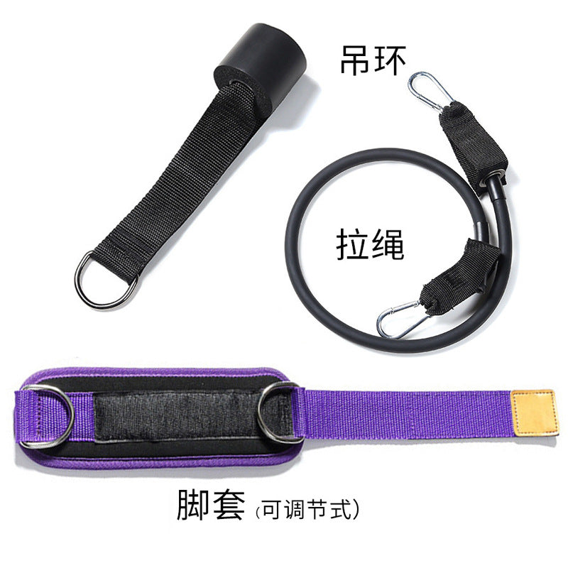 Gantry leg exercise elastic drawstring leggings ankle buckle straps