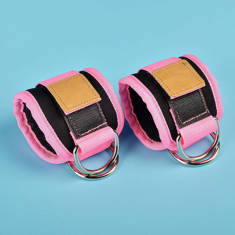 Gantry leg exercise elastic drawstring leggings ankle buckle straps