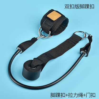 Gantry leg exercise elastic drawstring leggings ankle buckle straps