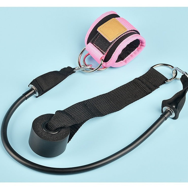 Gantry leg exercise elastic drawstring leggings ankle buckle straps