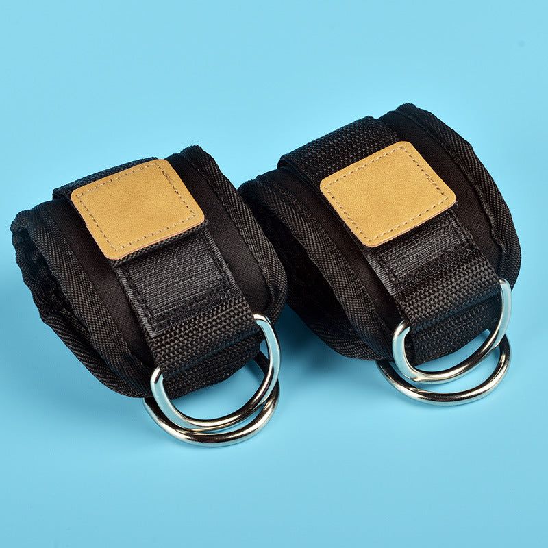 Gantry leg exercise elastic drawstring leggings ankle buckle straps